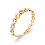 Burren jewellery 18k gold plated fragments flower stacking ring
