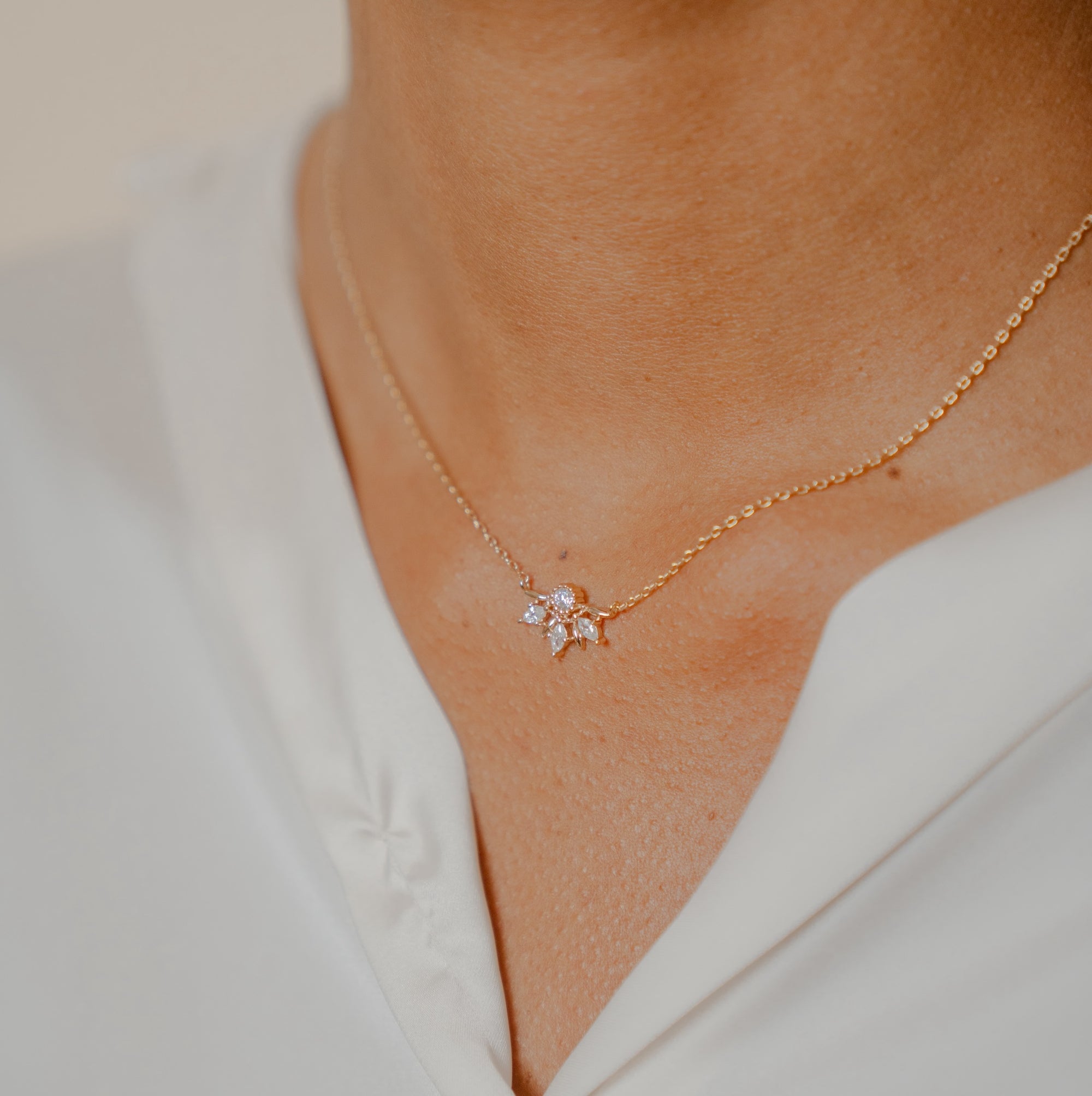 Burren jewellery 18k gold plated genova necklace
