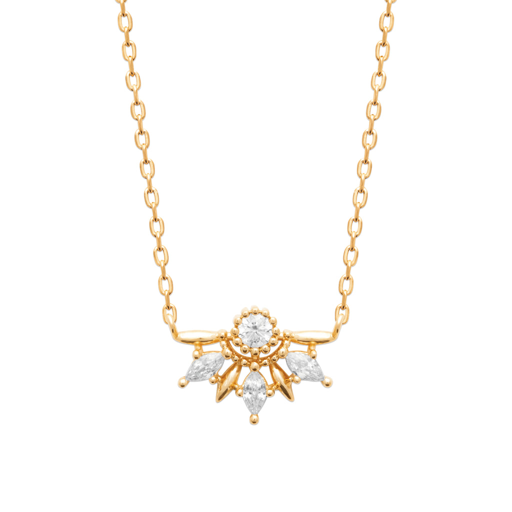 Burren jewellery 18k gold plated genova necklace