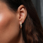 Burren jewellery 18k gold plated hoop earrings everyday 