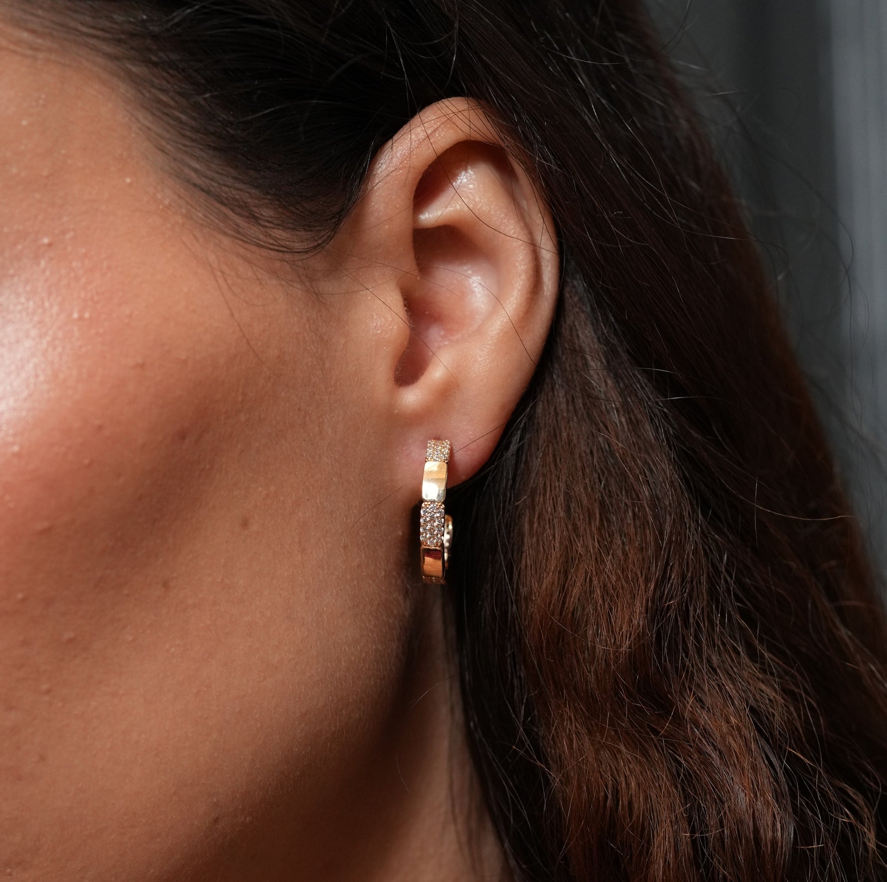 Burren jewellery 18k gold plated hoop earrings everyday 