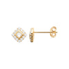 Burren jewellery 18k gold plated lucky charm earrings side