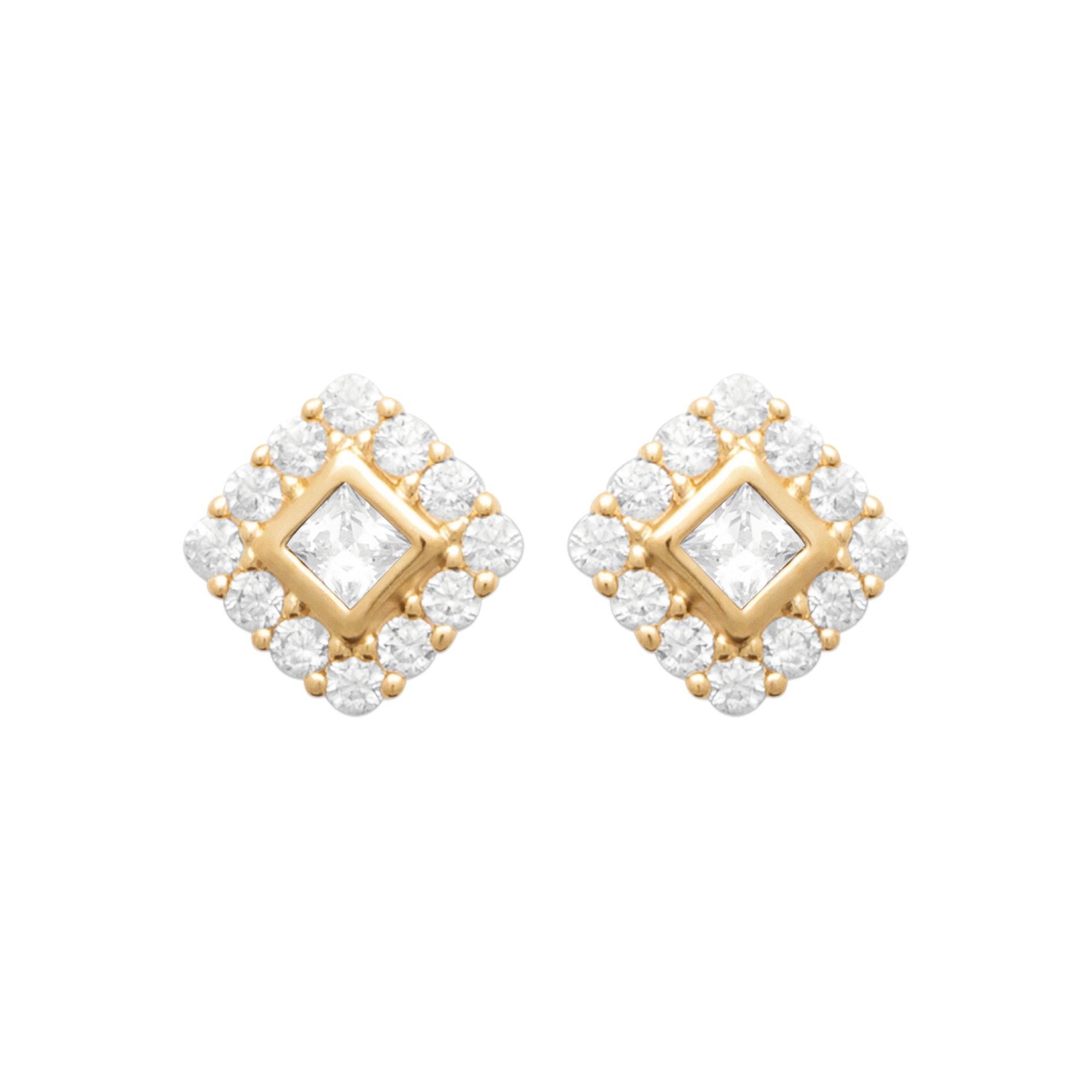 Burren jewellery 18k gold plated lucky charm earrings