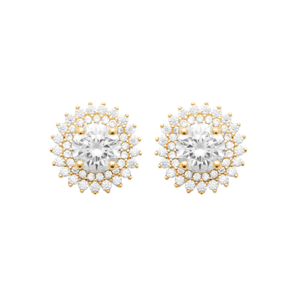 Burren jewellery 18k gold plated madelyn earrings cz