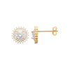 Burren jewellery 18k gold plated madelyn earrings side cz