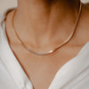 Burren jewellery 18k gold plated nirvana chain model front