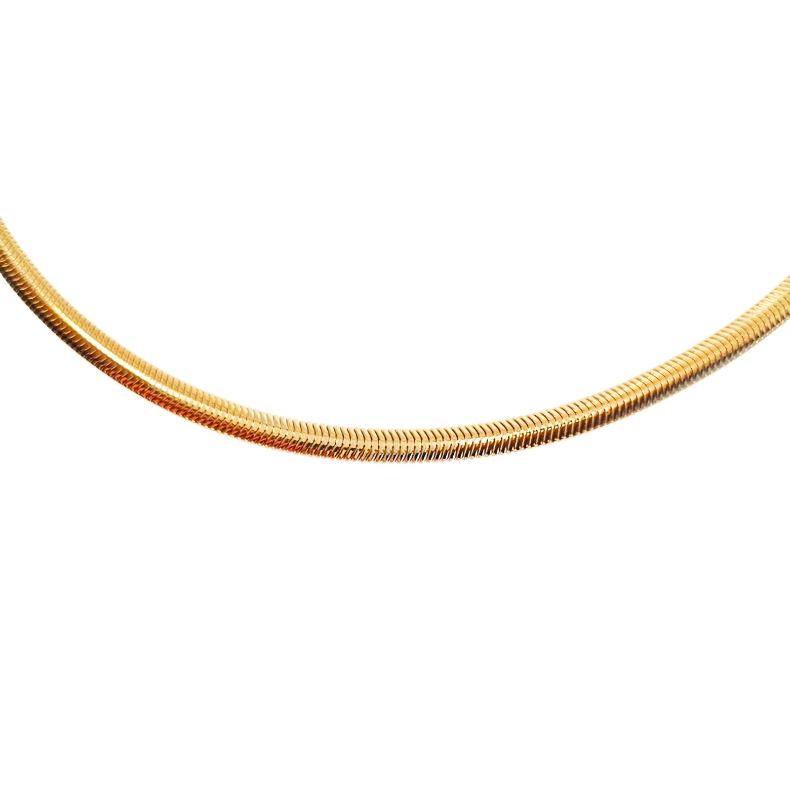 Burren jewellery 18k gold plated rebirth snake chain