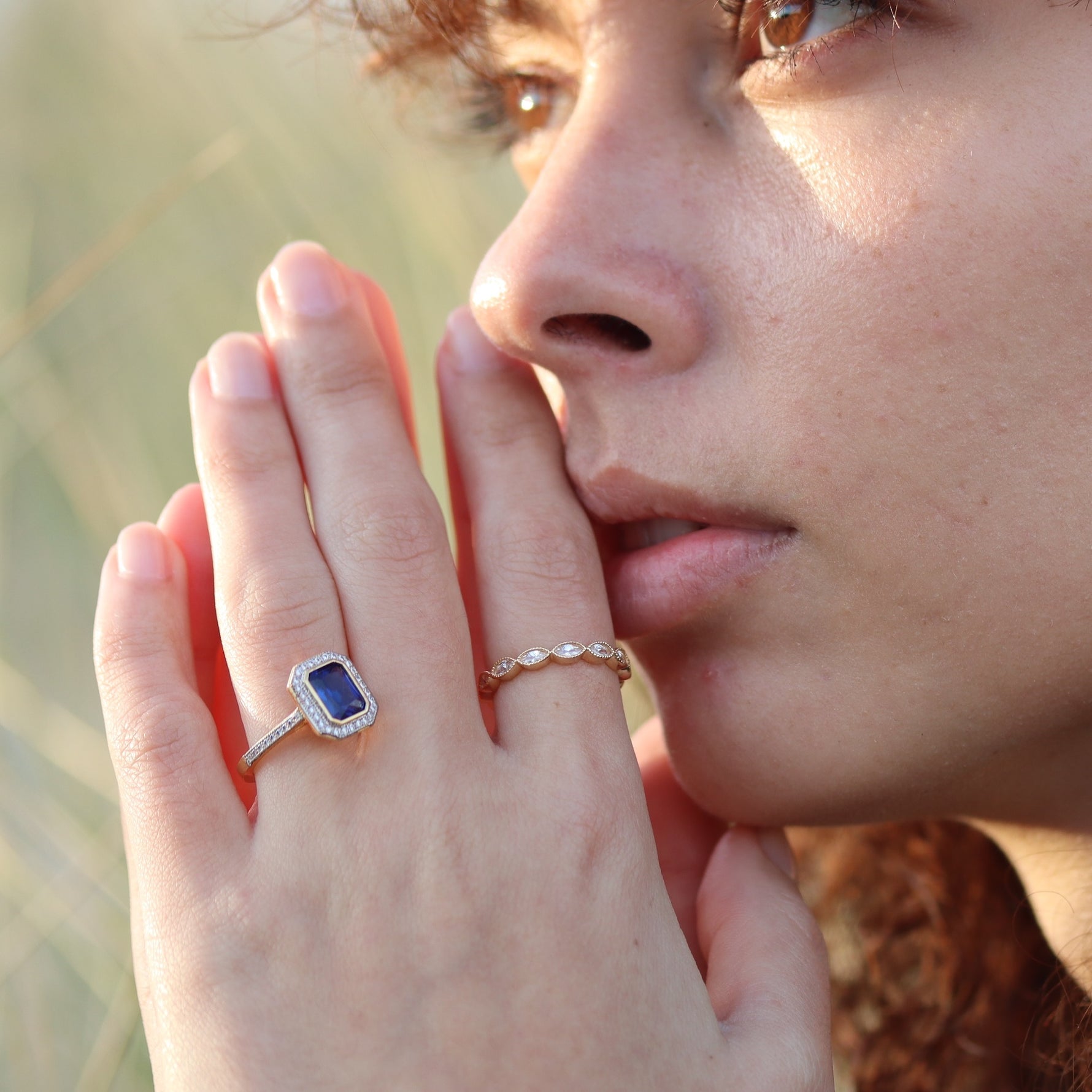 Burren jewellery 18k gold plated ring labelled with love