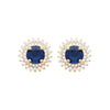 Burren jewellery 18k gold plated sapphire colour madelyn earrings