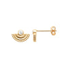 Burren jewellery 18k gold plated serenity earrings side