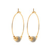 Burren jewellery 18k gold plate shakti earrings side