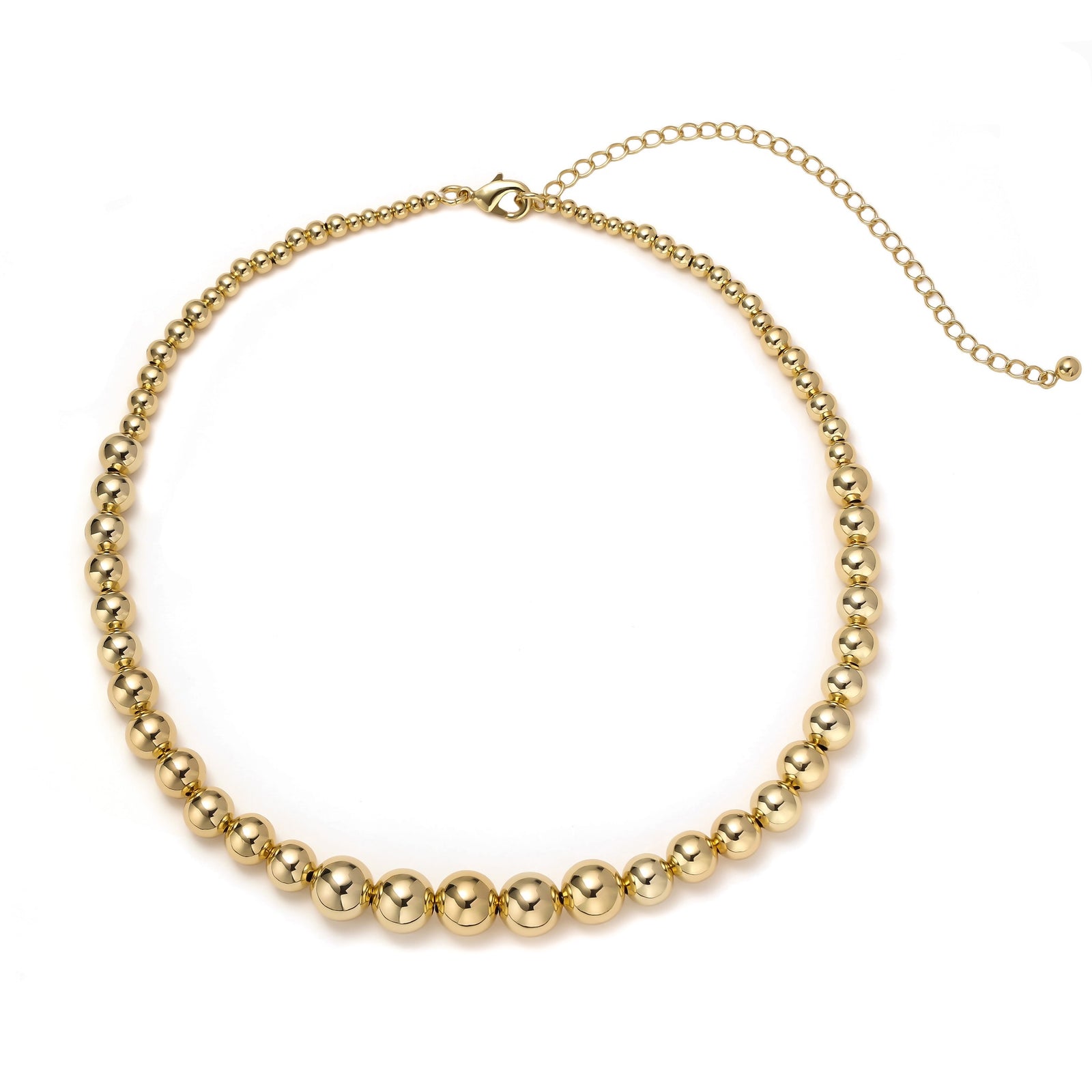 Burren jewellery 18k gold plated statement chunky necklace disco doll