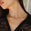 Burren jewellery 18k gold plated wildflower ball layering necklace model