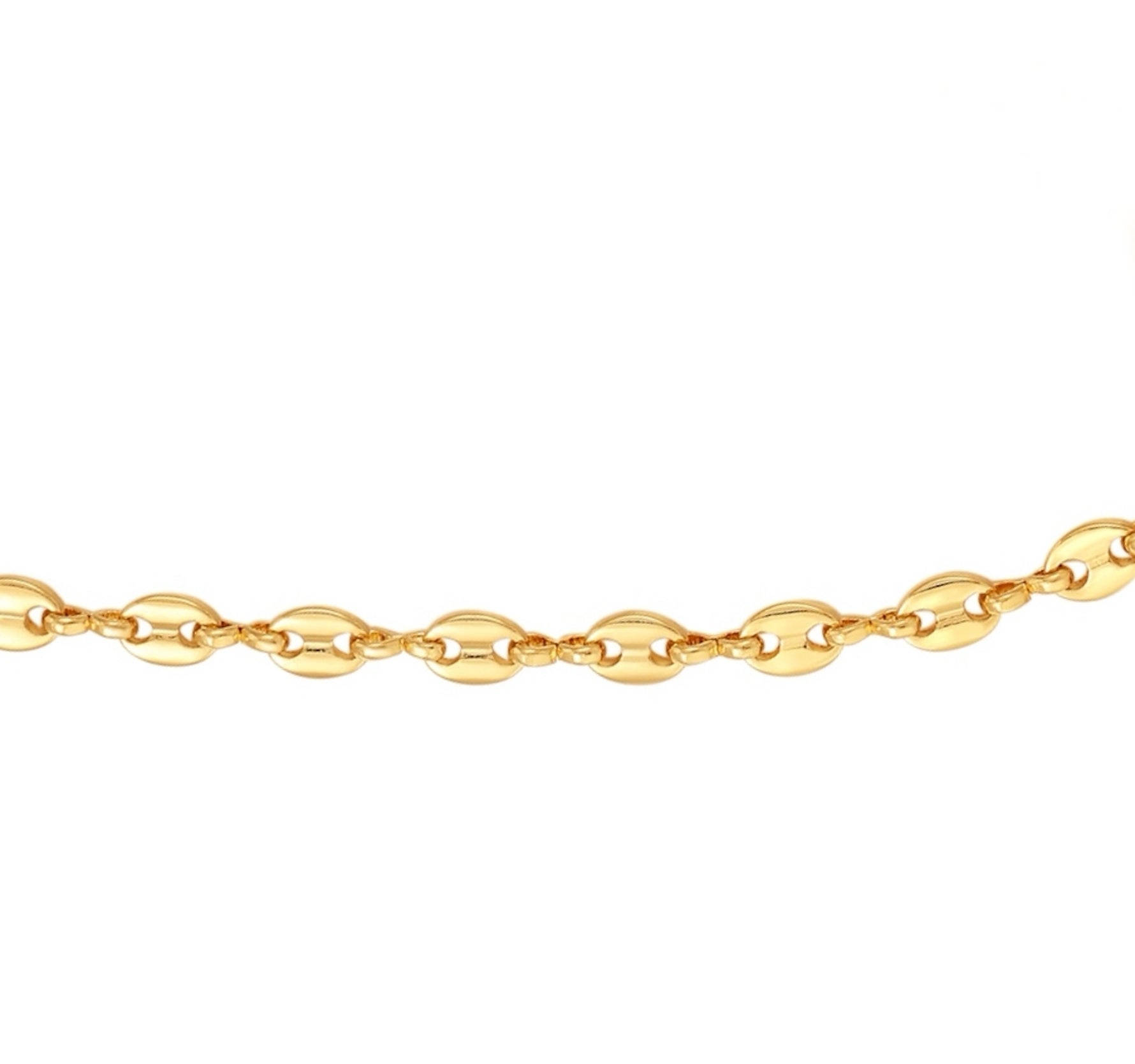 Burren jewellery bracelet in gold anchor chain