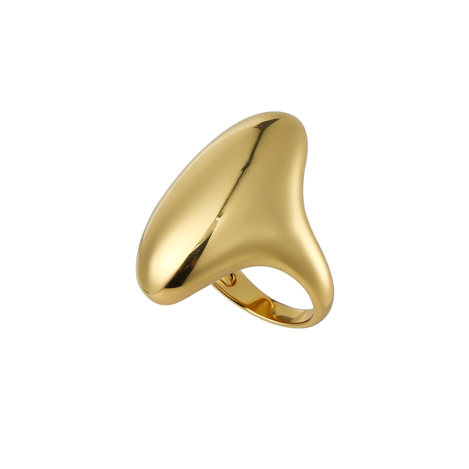 Burren jewellery chic statement ring 18k gold plate estelle