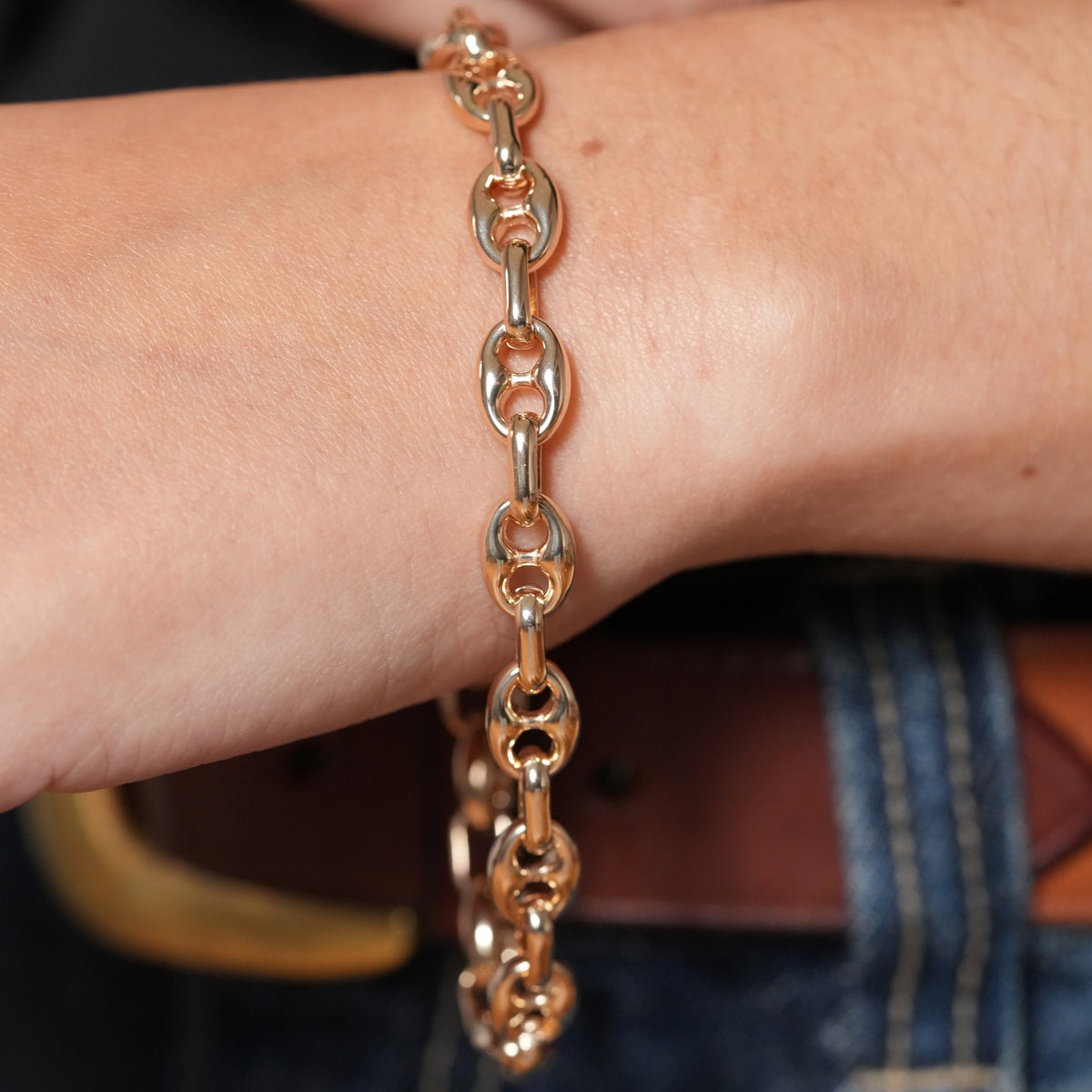 Burren jewellery chunky gold bracelet