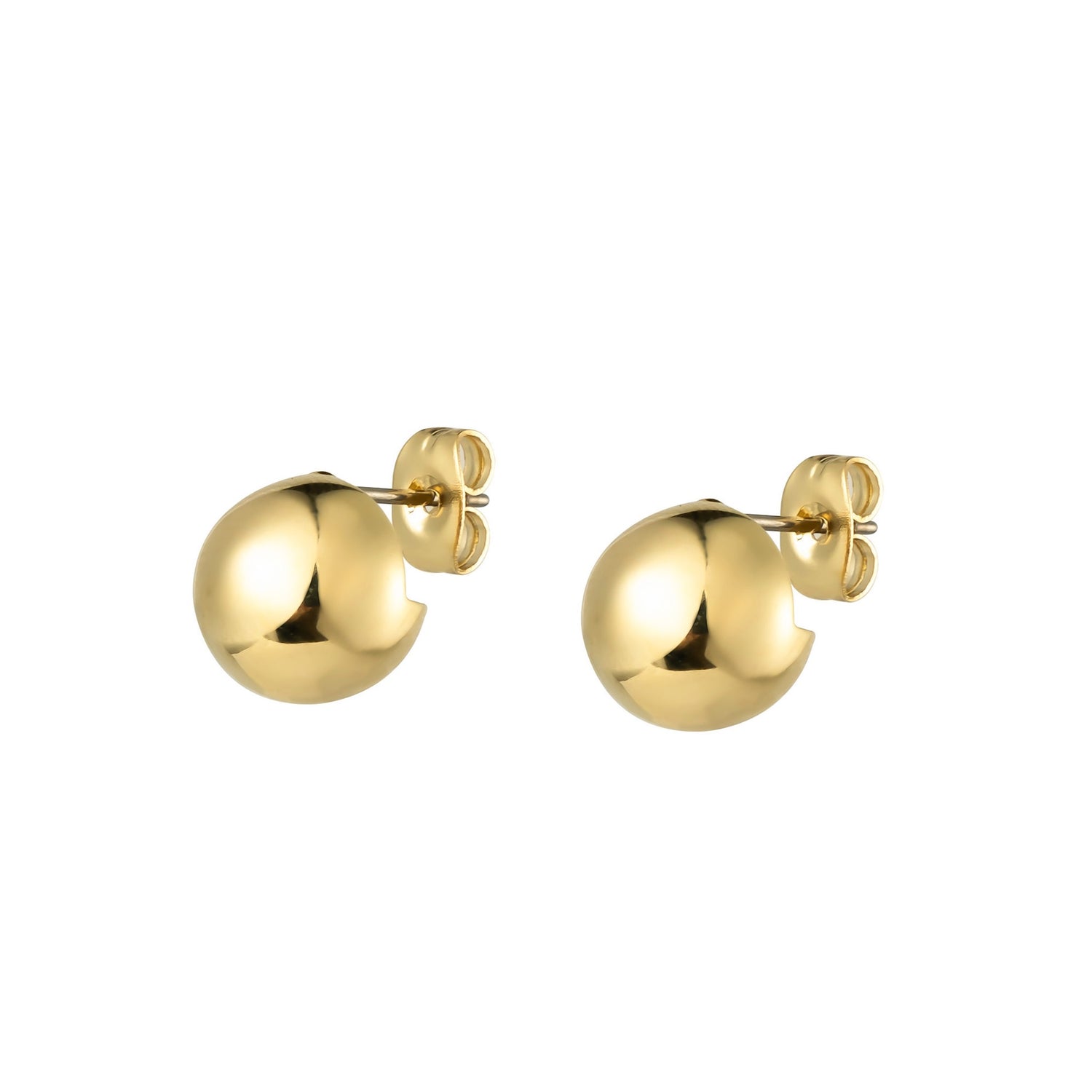Burren jewellery everyday stud earrings 18k gold plated