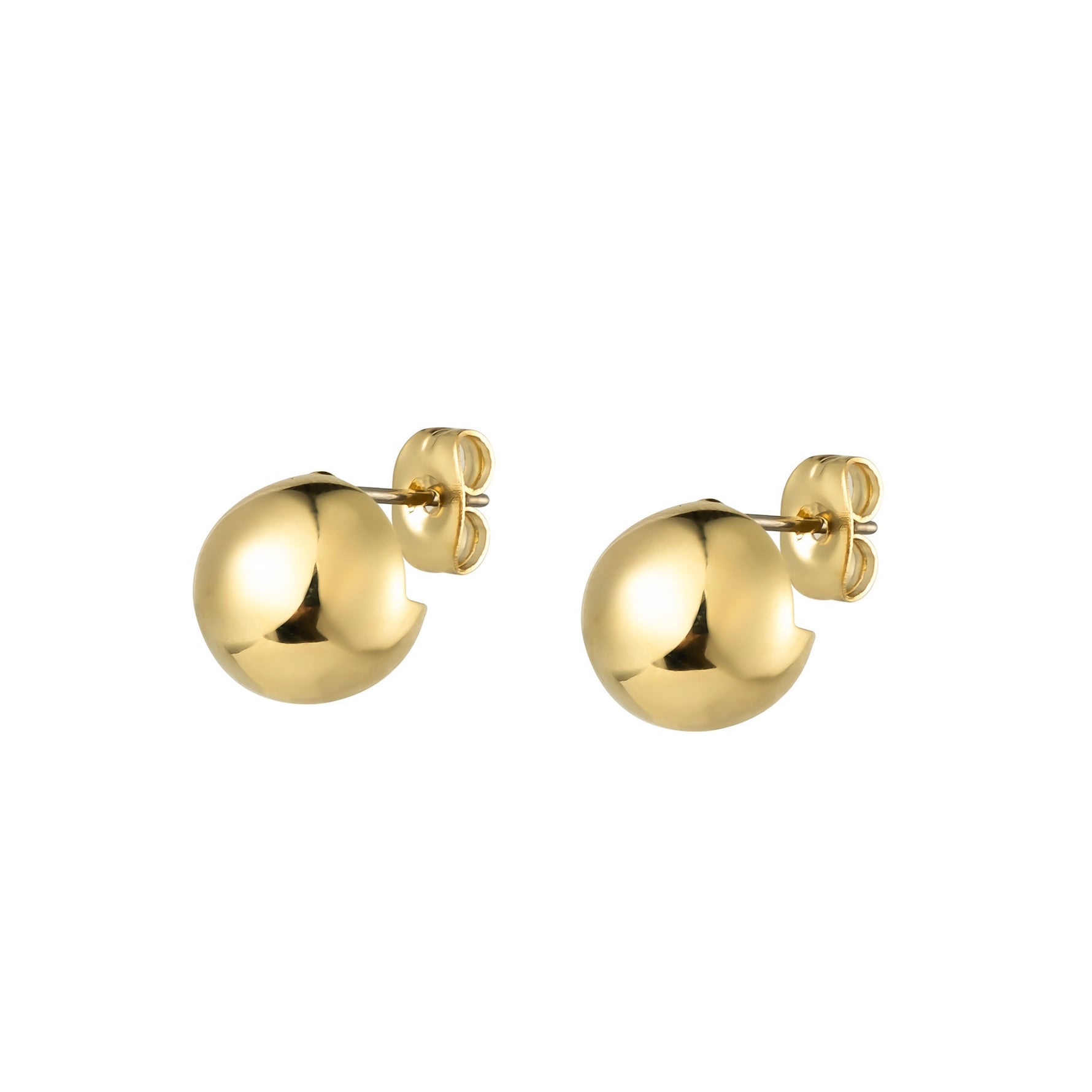 Burren jewellery everyday stud earrings 18k gold plated