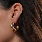 Burren jewellery fashionable hoop earrings