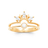 Burren jewellery genova classical princess flower ring 