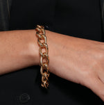 Burren jewellery gold chain larger loop chunky bracelet