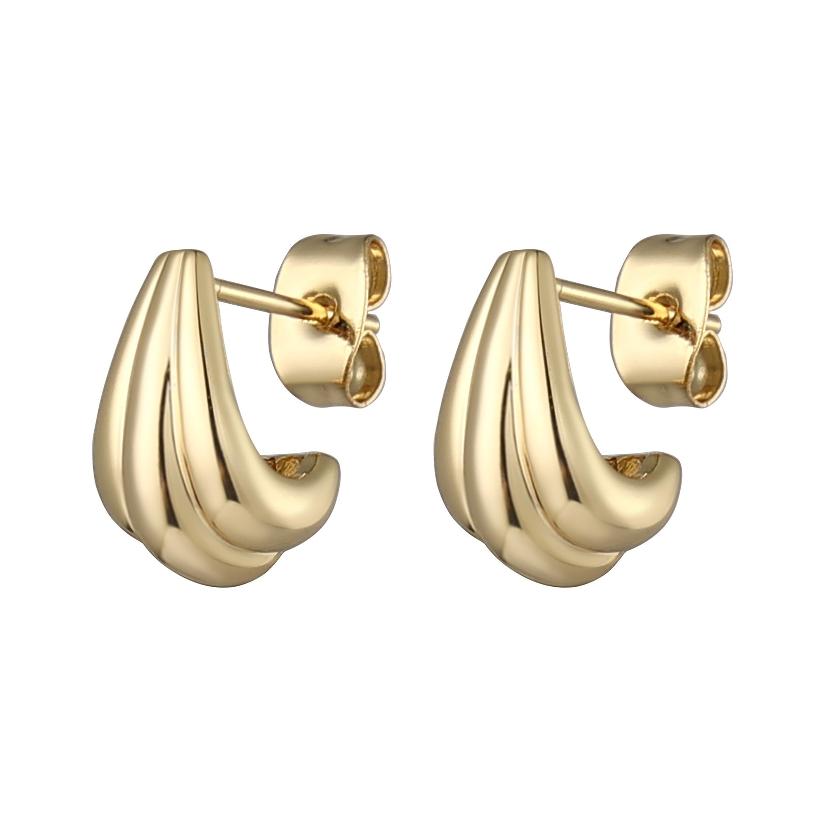 Burren jewellery gold everyday earrings