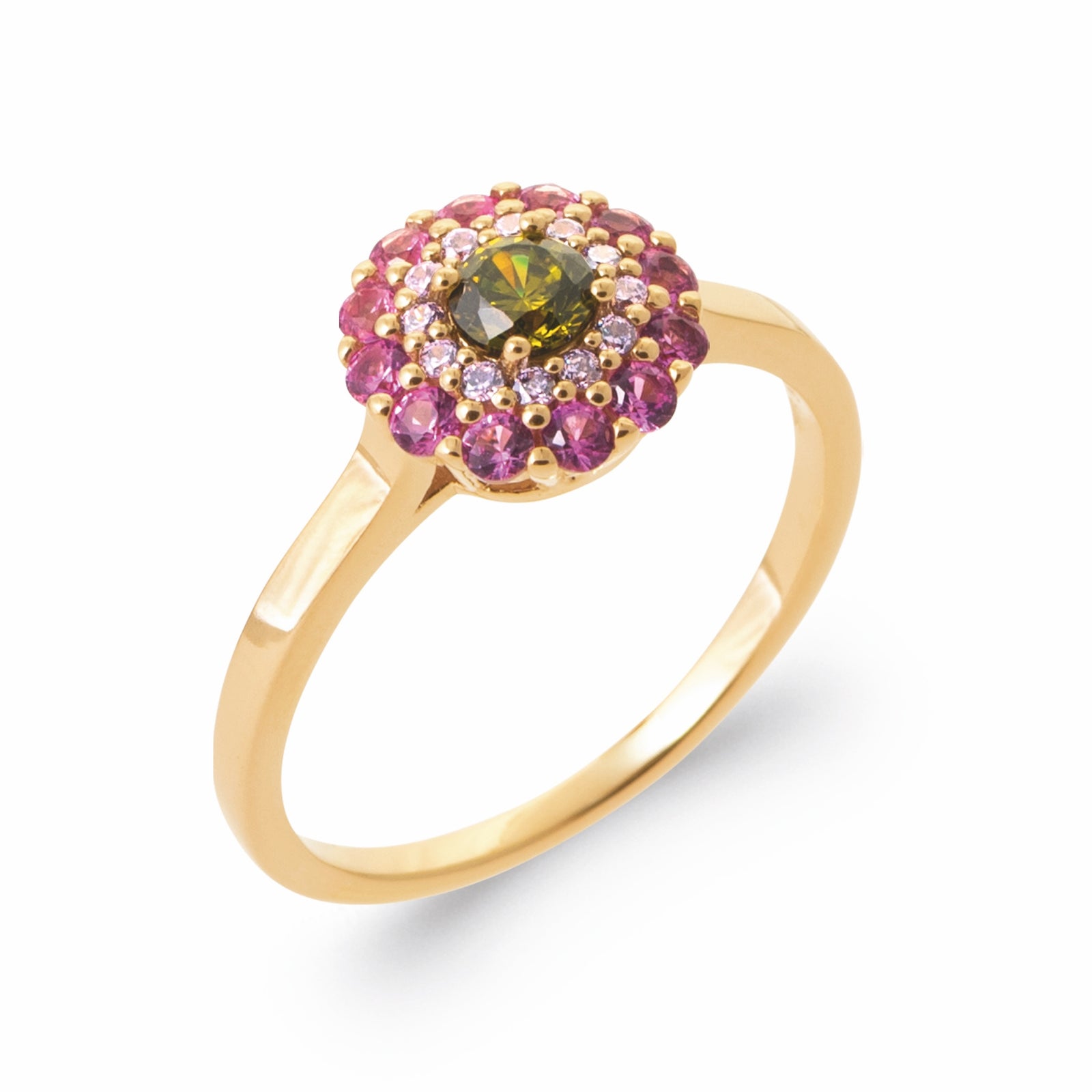 Burren jewellery gold flower ring