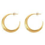 Burren jewellery gold hoop earrings