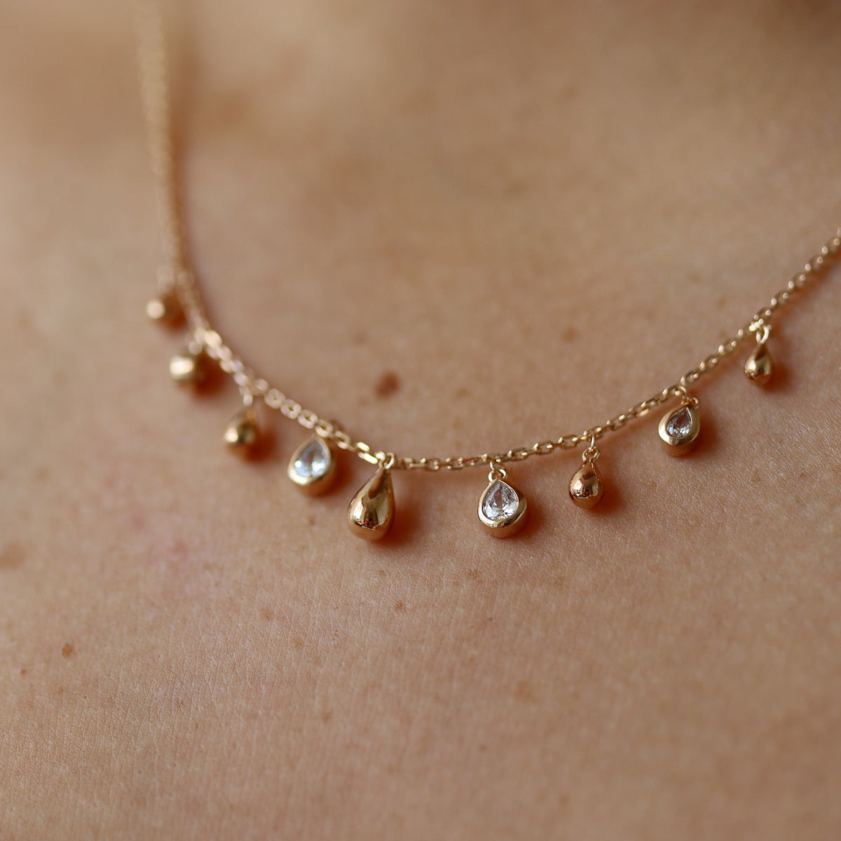 Burren jewellery gold dainty necklace 
