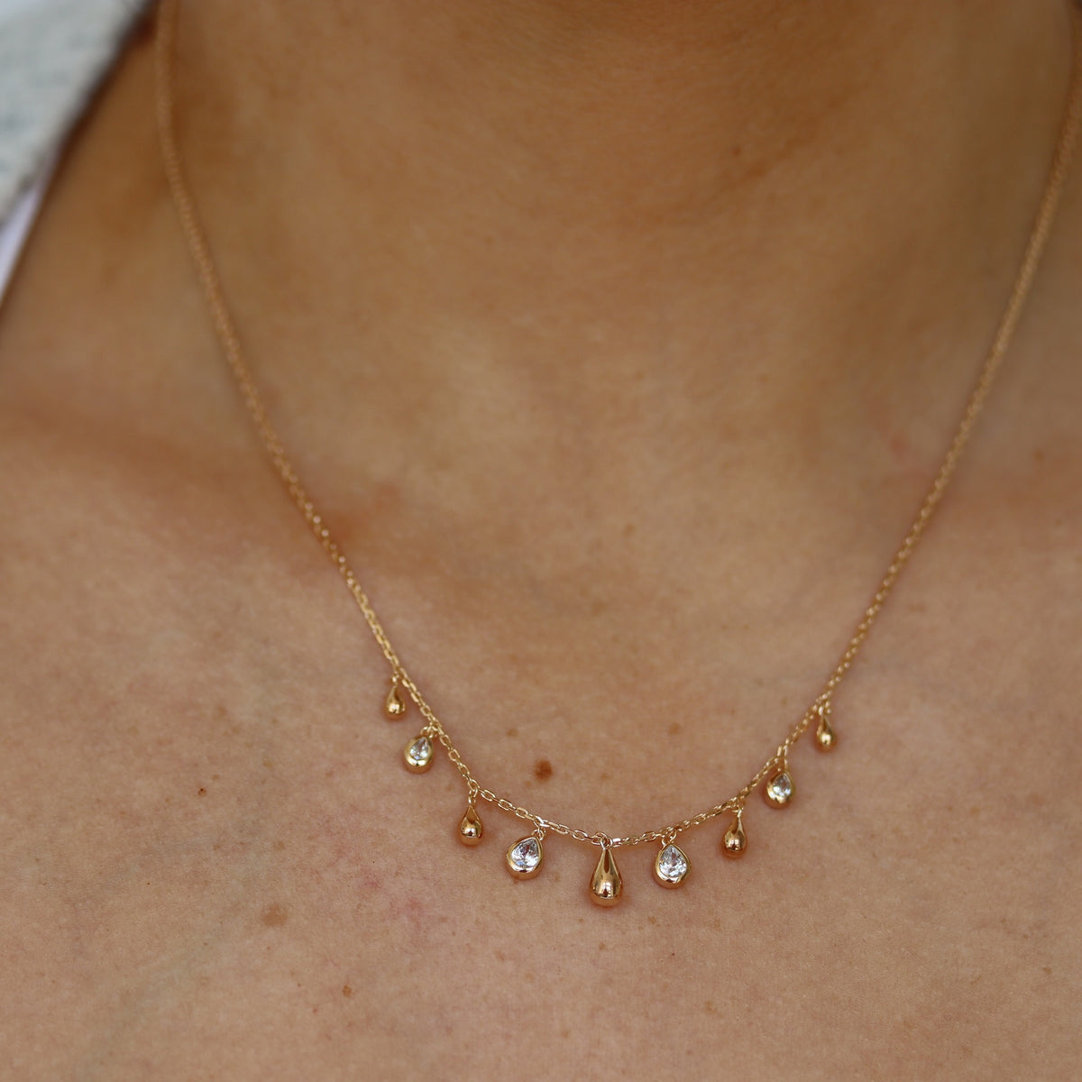 Burren jewellery gold dainty necklace 