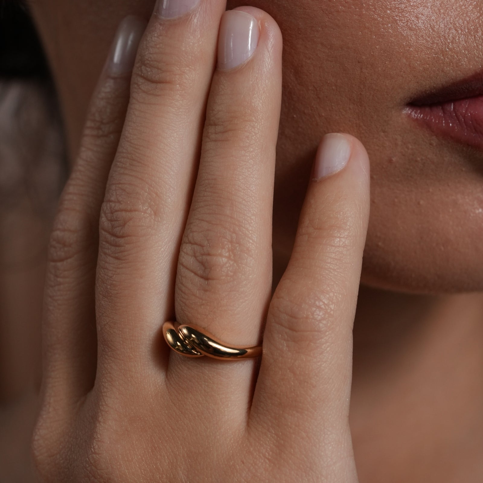 Burren jewellery gold fashion twist ring