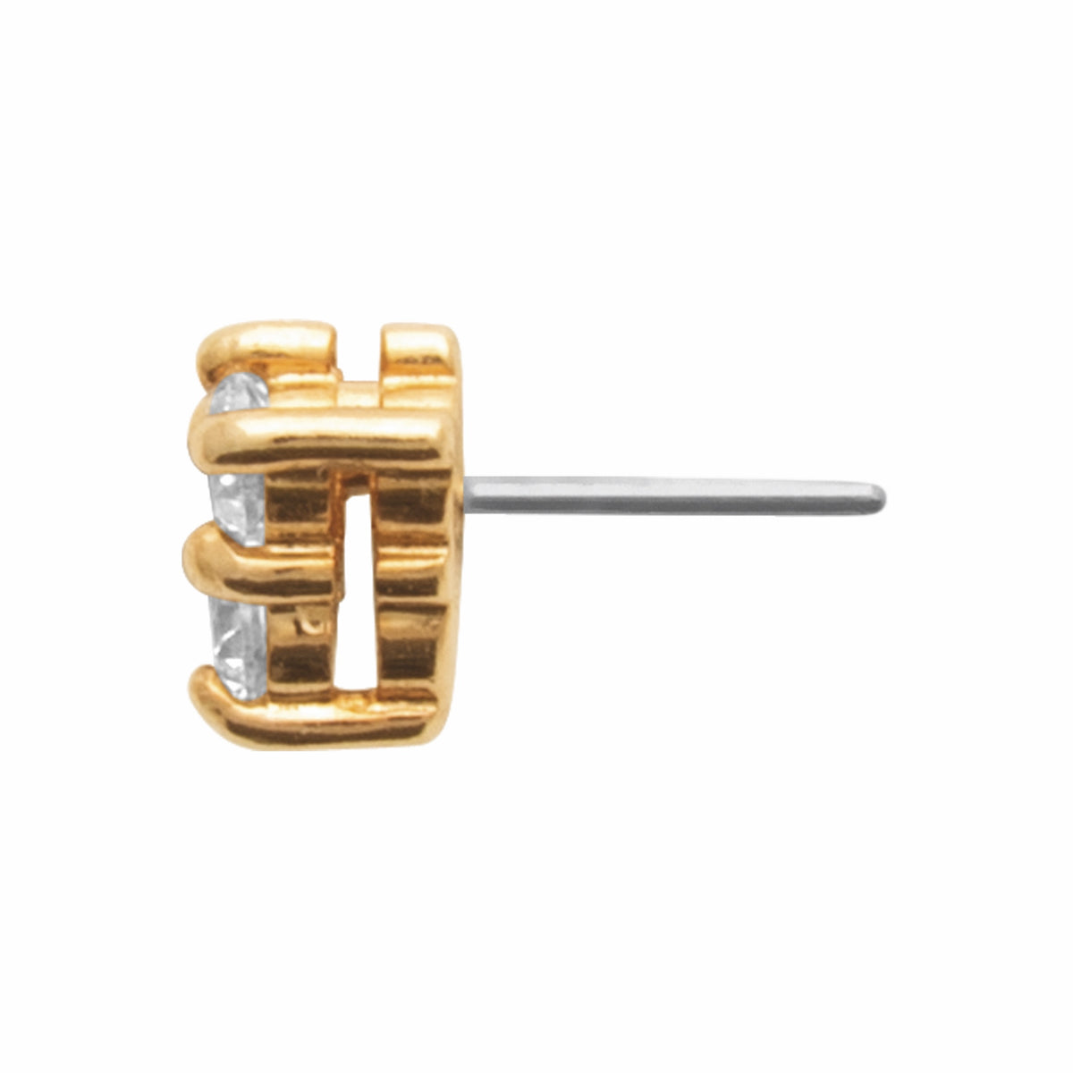 Burren jewellery gold singular stud
