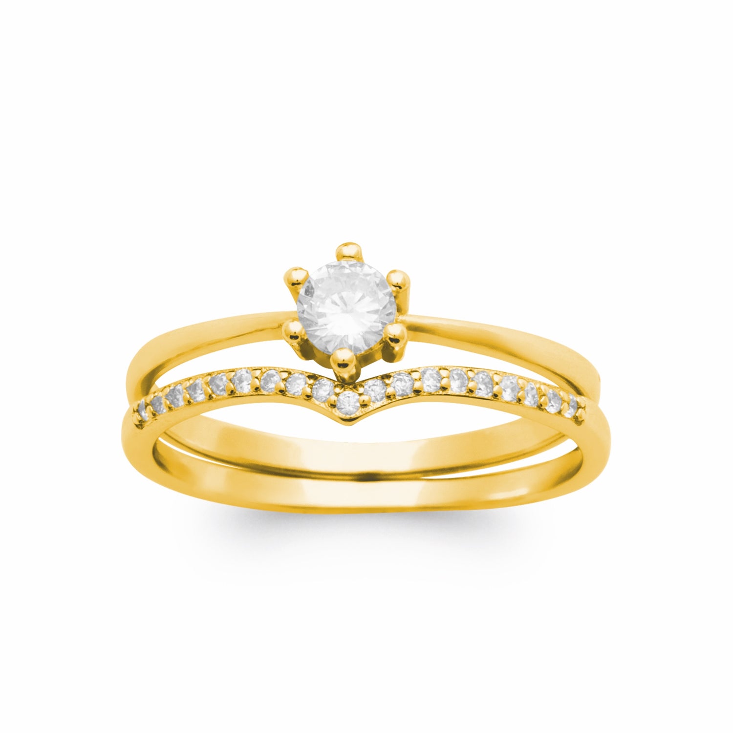 Burren jewellery gold stacking fashion rings