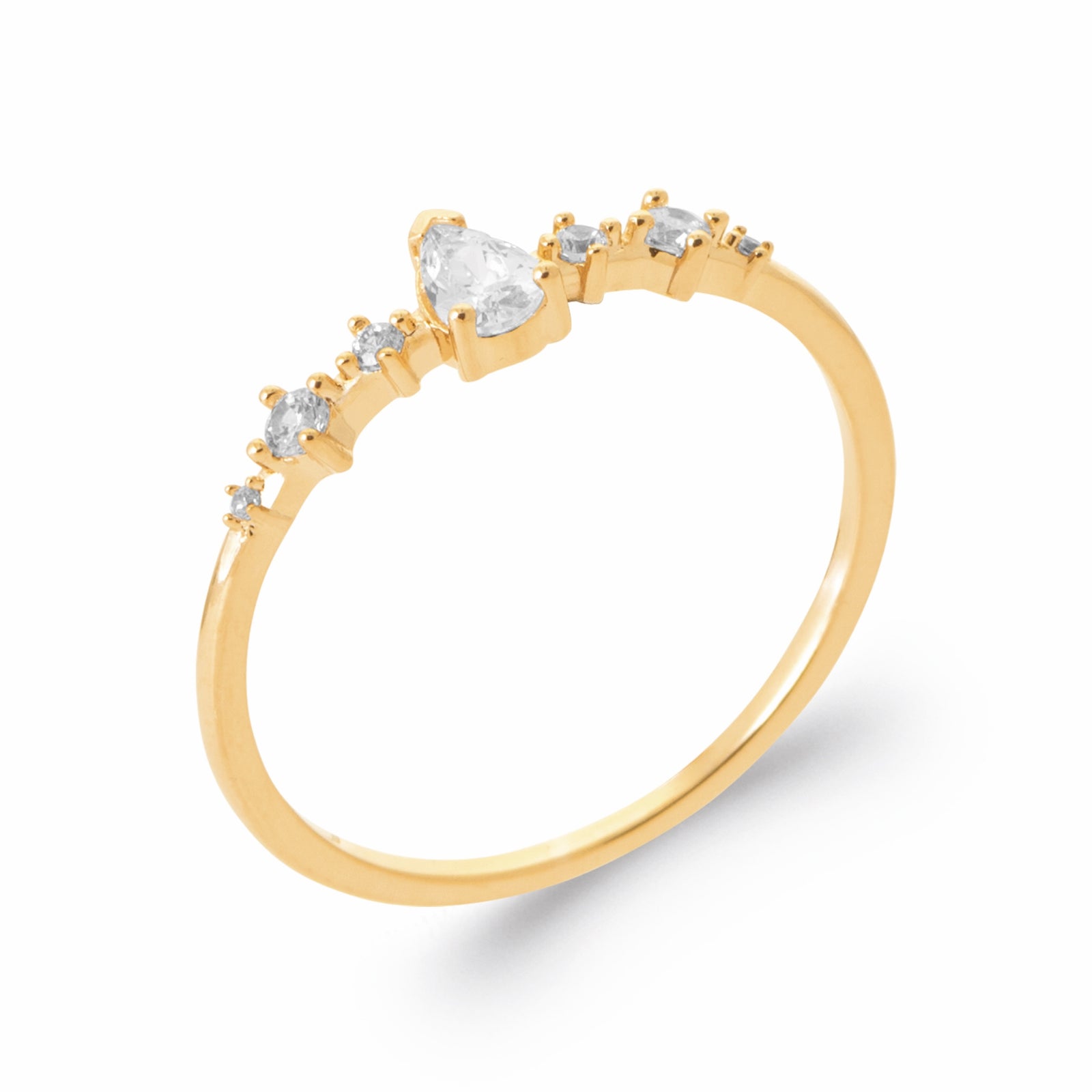 Burren jewellery gold stacking ring