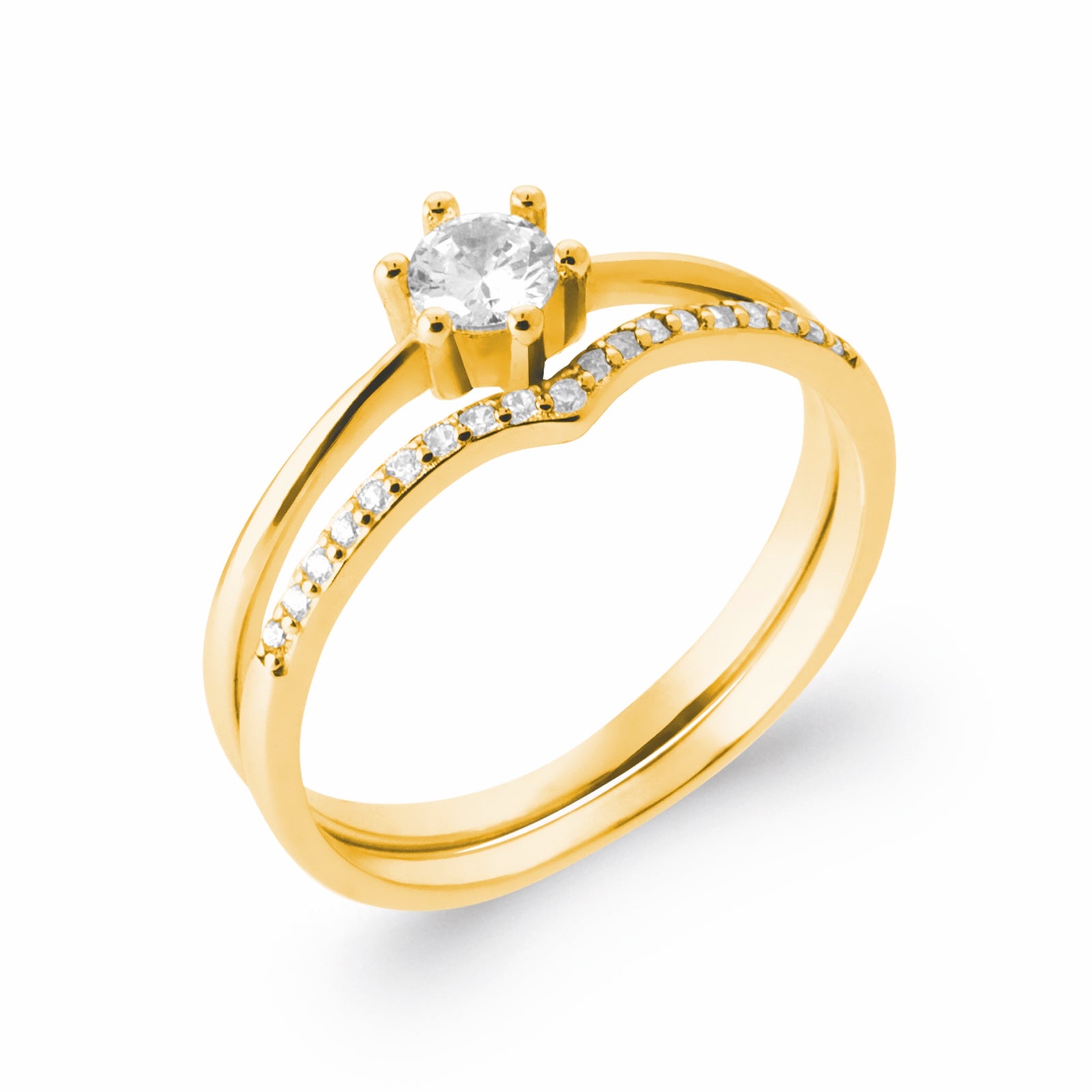 Burren jewellery gold stacking rings