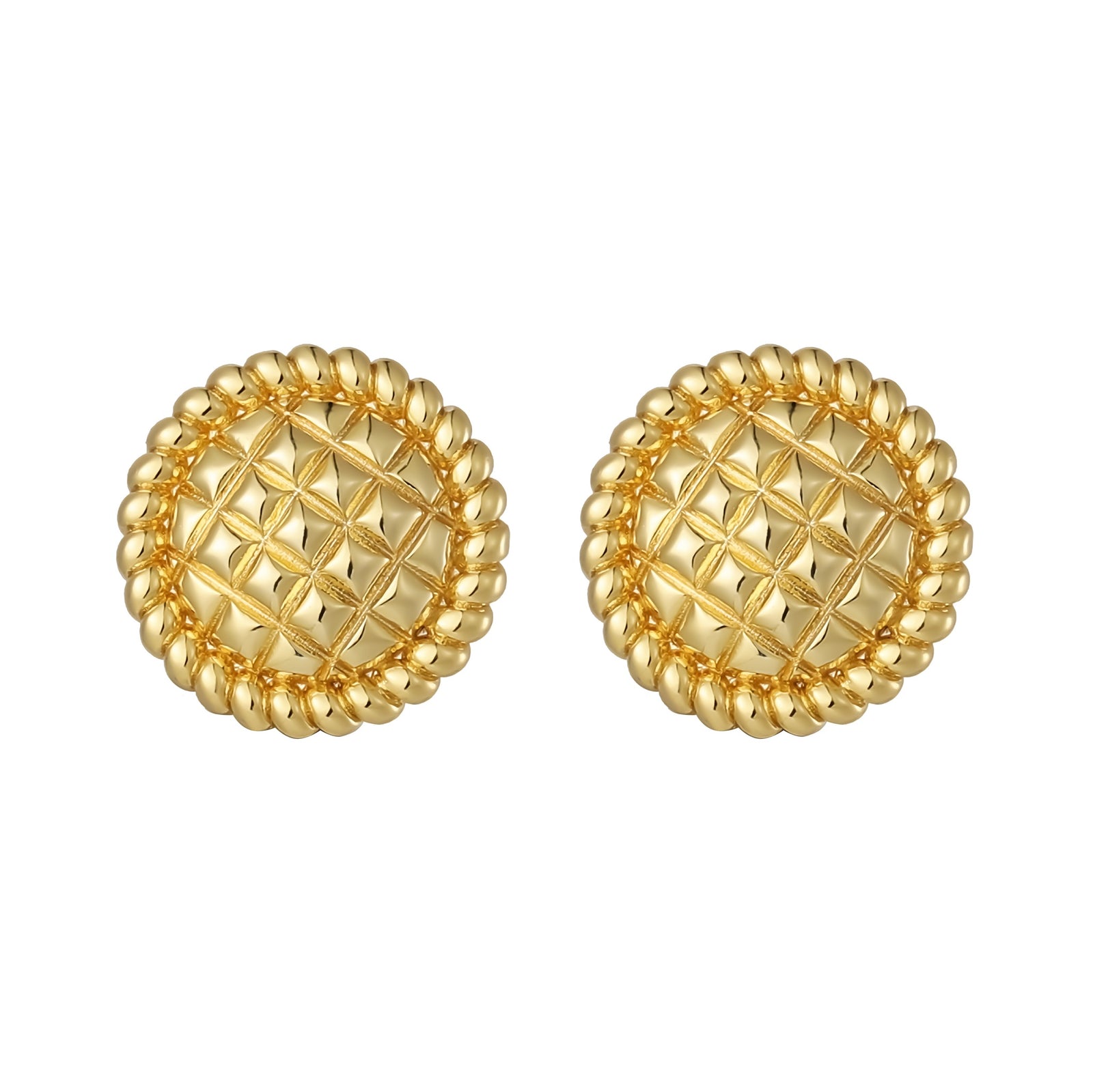 Burren jewellery gold statement earrings