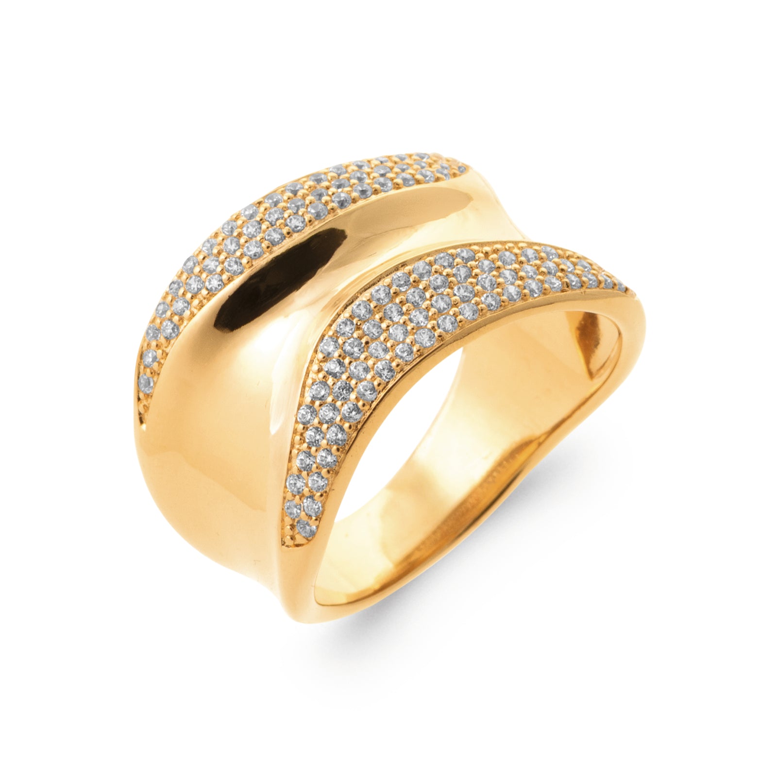 Burren jewellery gold statement ring