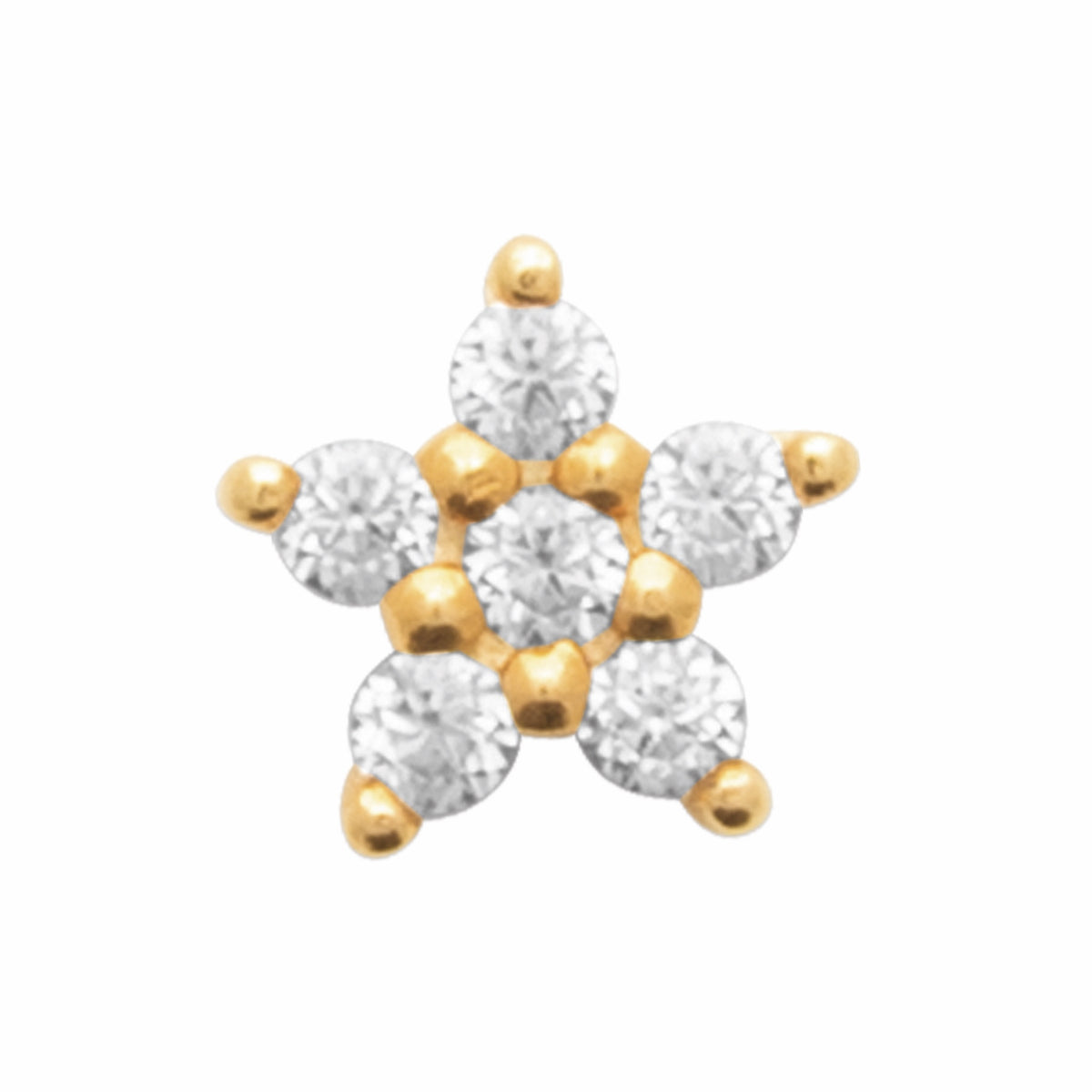 Burren jewellery gold stud earring