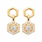 Burren jewellery gold stud earrings fashion