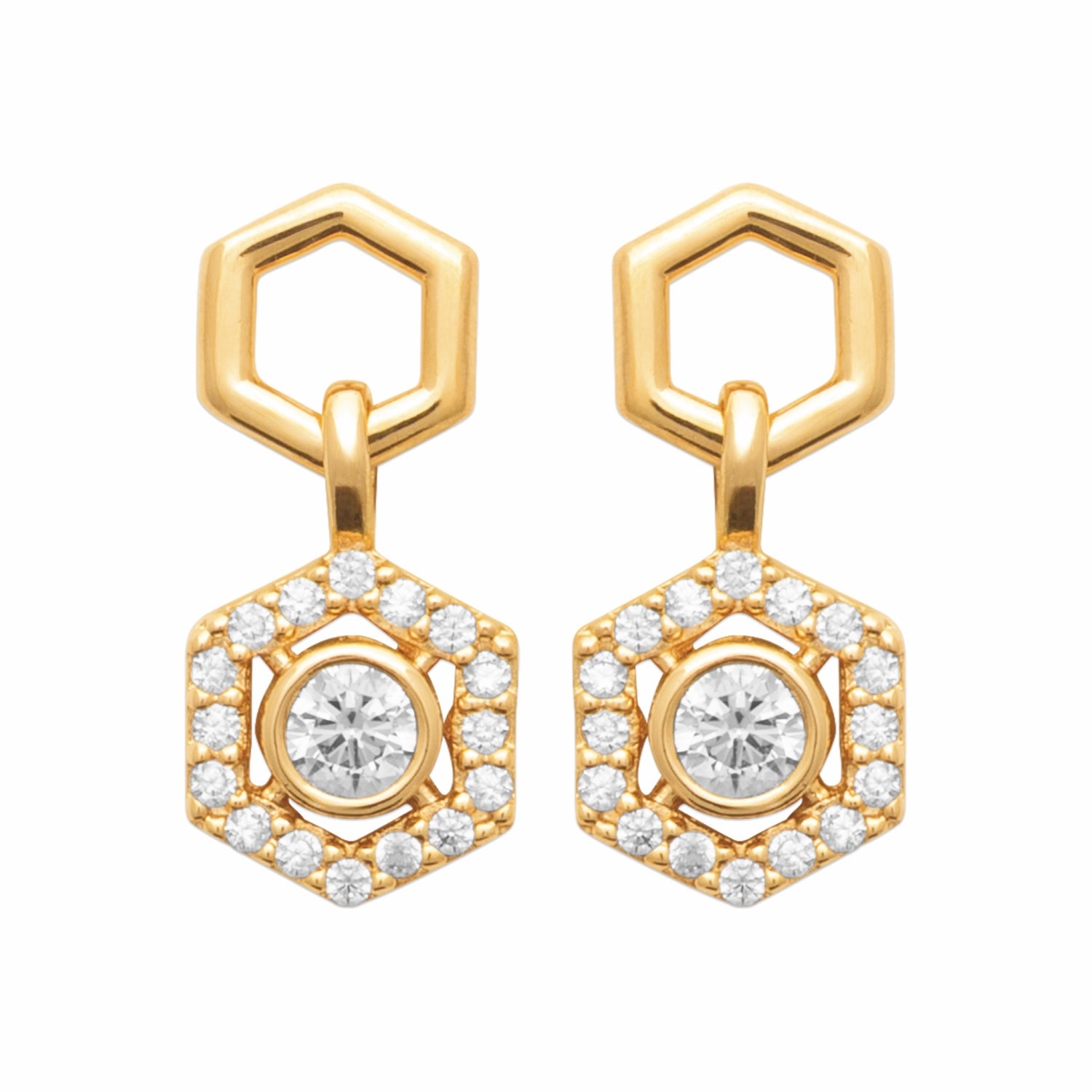 Burren jewellery gold stud earrings fashion