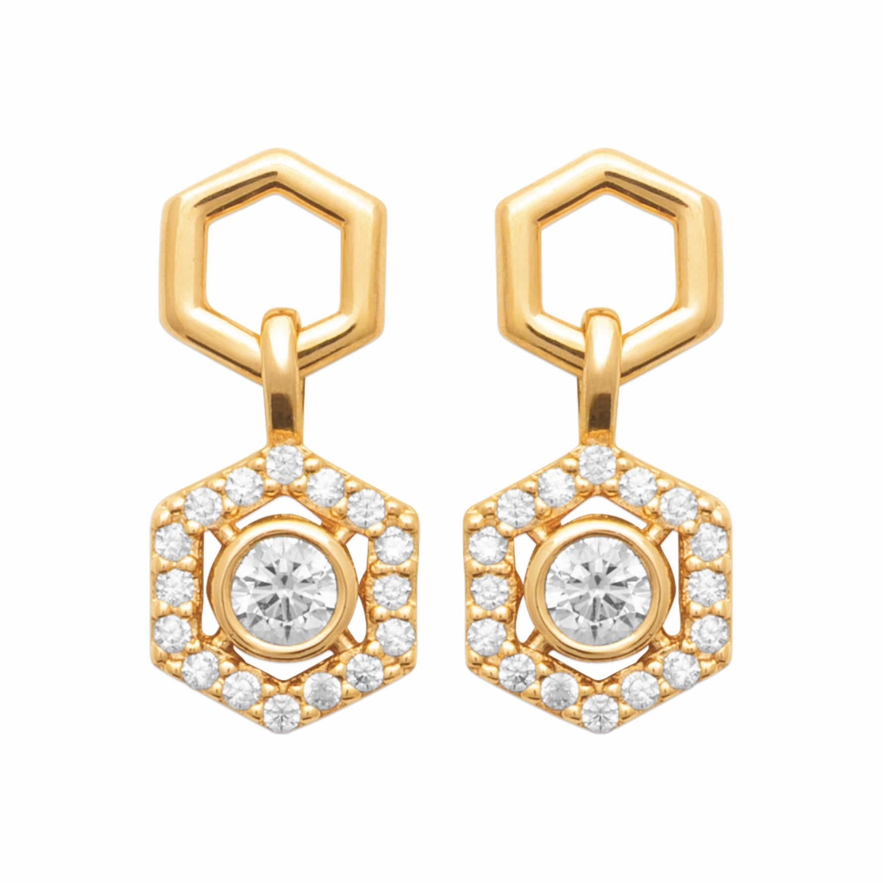 Burren jewellery gold stud earrings fashion