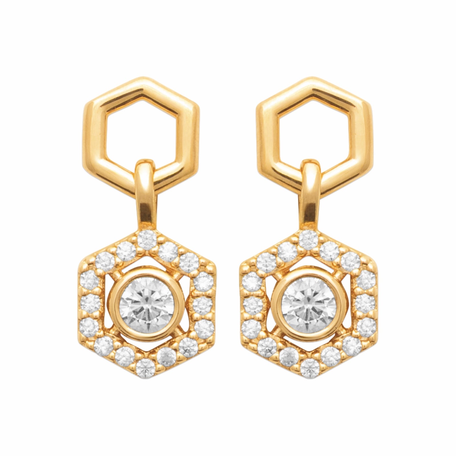 Burren jewellery gold stud earrings fashion