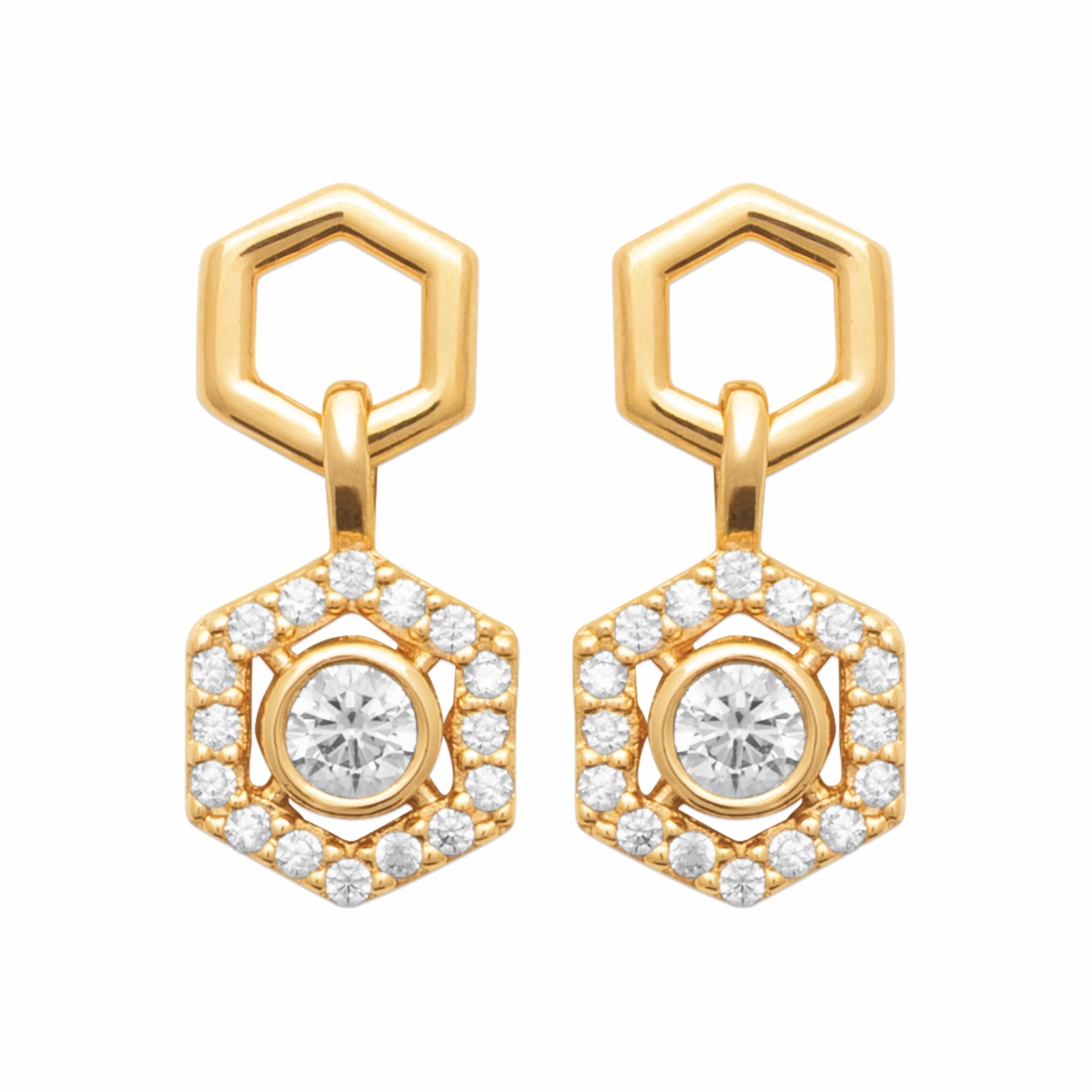 Burren jewellery gold stud earrings fashion