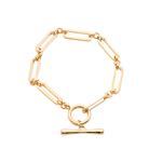 Burren jewellery gold tbar bracelet fashion
