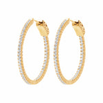 Burren jewellery hoop earrings gold plated