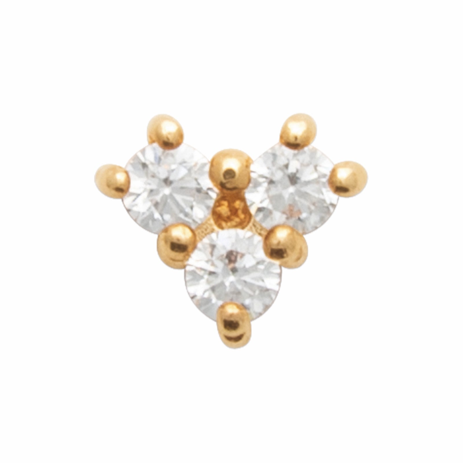 Burren jewellery singular gold stud earring
