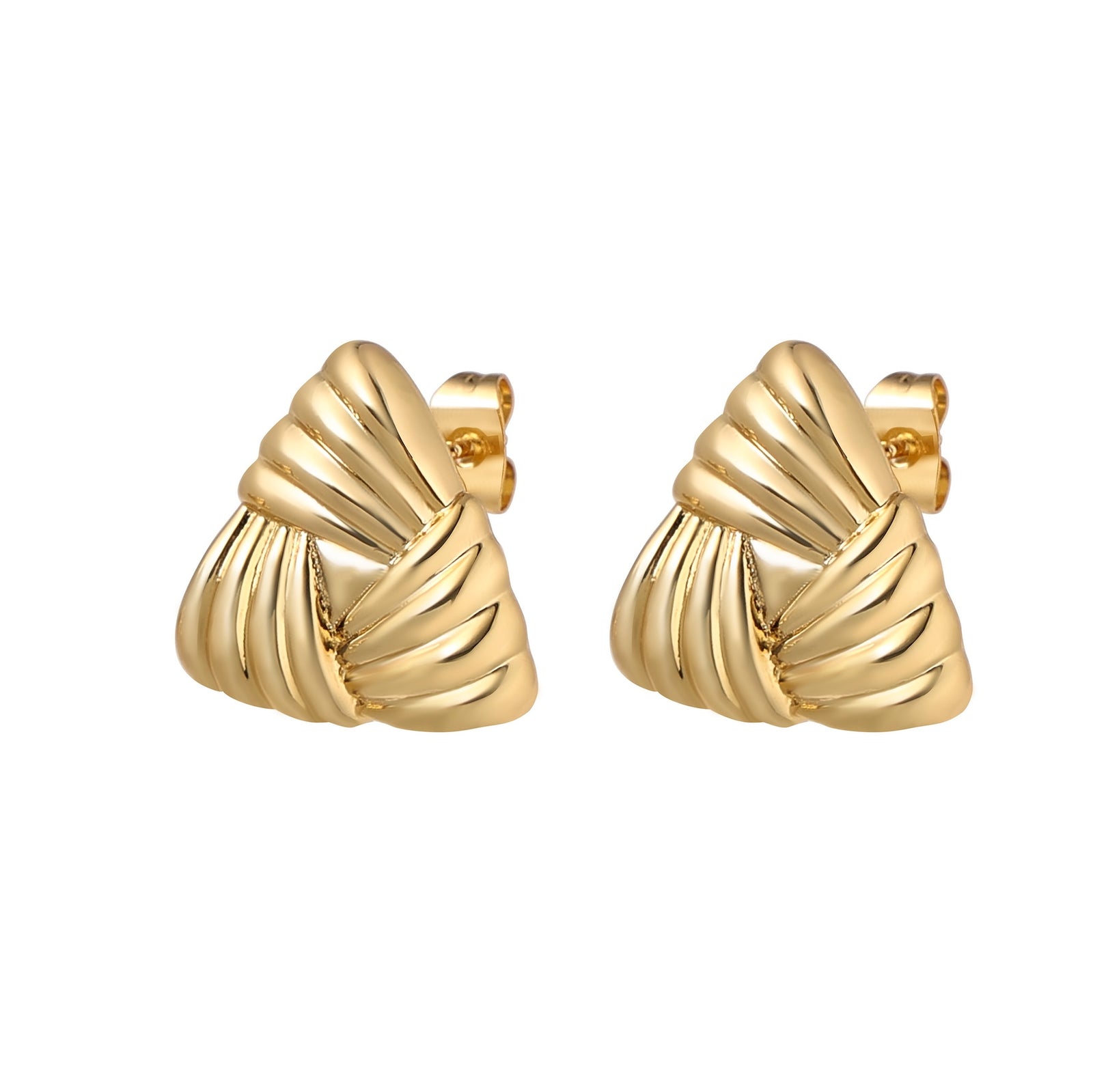 Burren jewellery statement gold earrings