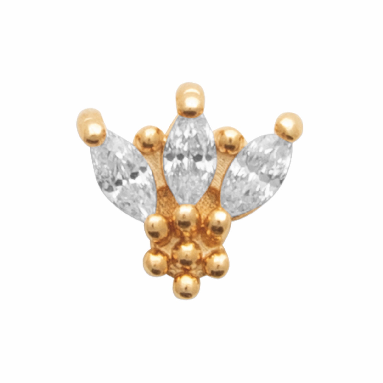 Burren jewellery stud flower earring