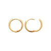 Burren Jewellery 18k gold plate my baby small huggie hoop everyday earrings alt