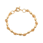 Burrens jewellery 18k gold plated bracelet cluster and beading